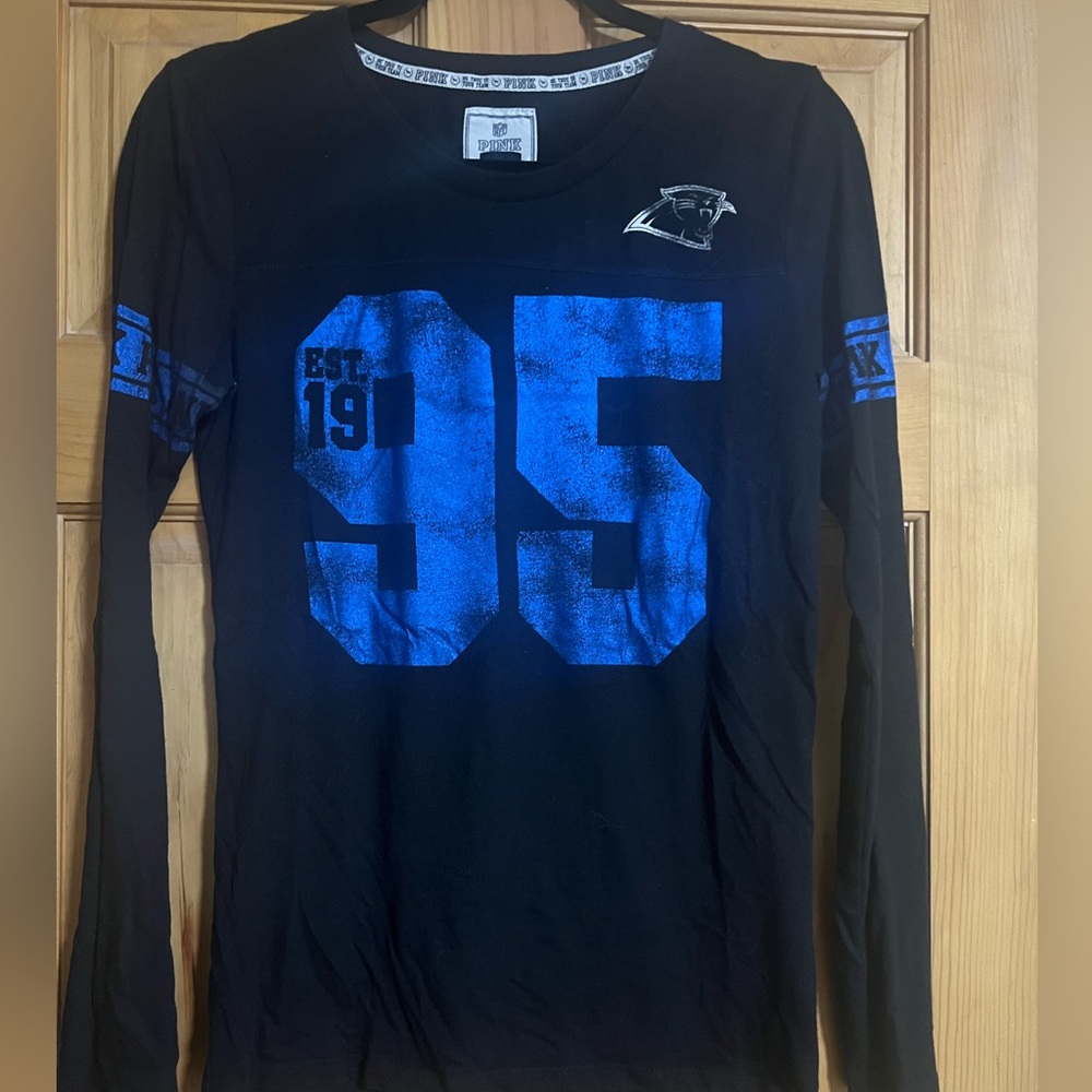 Victoria's Secret PINK NFL 5th & Ocean Collab Carolina Panthers Tee Medium